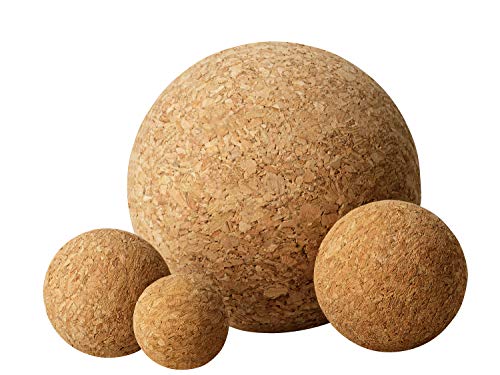 Bolas de corcho en diferentes diámetros – Bolas de corcho 3 cm, 4 cm, 5 cm, 10 cm – Diámetro a elegir (2 unidades – 3 cm)