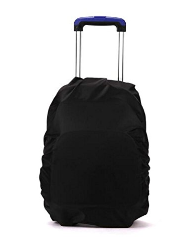 Bolsa impermeable Fablcrew para la mochila o la maleta, impermeable, protege del polvo, para senderismo, camping, viajes, negro, talla única