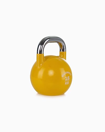 BOOMFIT Kettlebell de Competición 16Kg, Unisex-Adult, Yellow, One Size