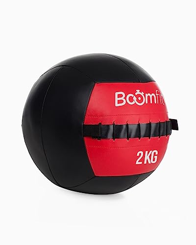 BOOMFIT Wall Ball 2Kg, Unisex-Adult, Black, One Size