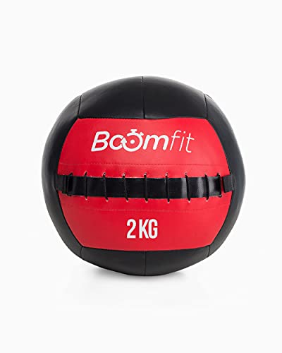 BOOMFIT Wall Ball 2Kg, Unisex-Adult, Black, One Size