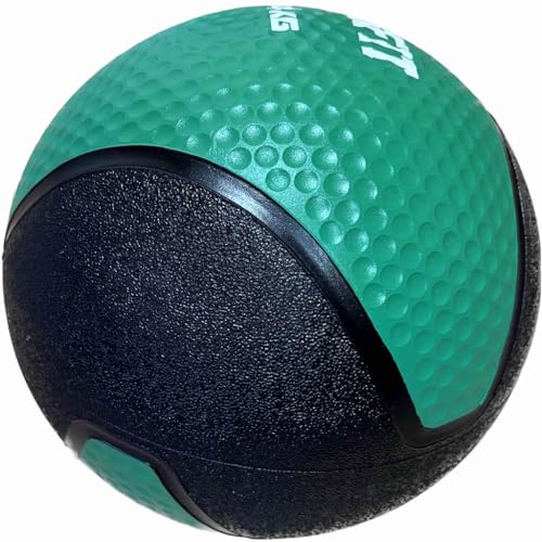 BSFIT® Balón Medicinal de Goma Pro – 4 kg Potencia Tus Rutinas con Esta Pelota con Rebote Medicinal - Balón Antideslizante para Levantamiento