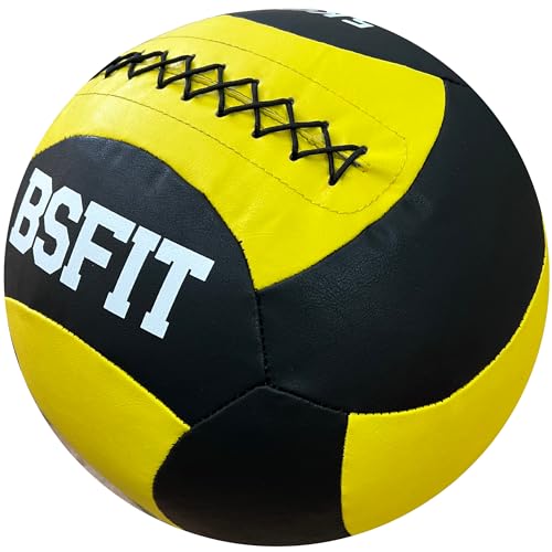 BSFIT Wall Ball 5 kg Pelota Ideal para Ejercicios de Functional Fitness, fortalecimiento y tonificación Muscular - Agarre Antideslizante Workout, Balon Medicinal