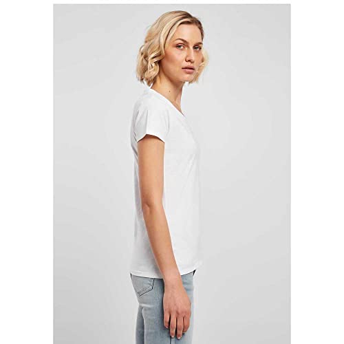 Build Your Brand Camiseta básica para Mujer, Blanco, M
