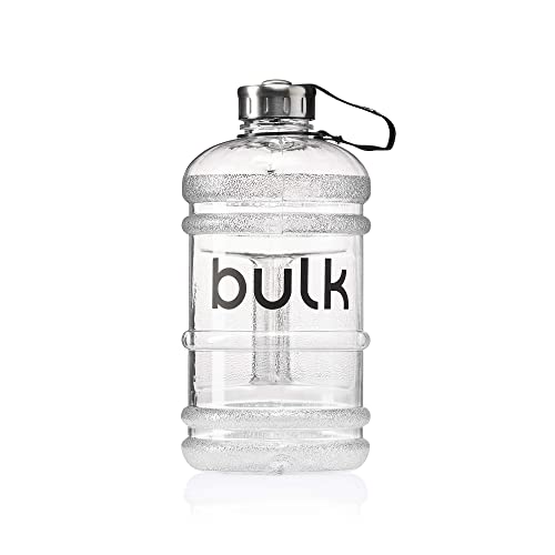 Bulk Botella de agua de medio galón, transparente, 2,2 litros