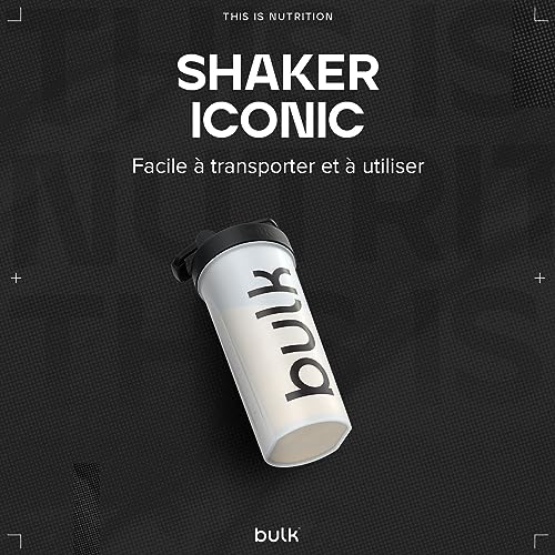 Bulk Iconic Shaker Bottle, transparente, 750 ml, Plástico