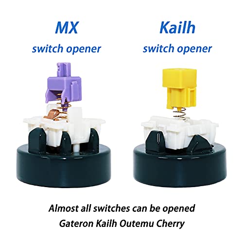 Byhoo Abridor de Interruptor de Metal para interruptores Gateron Kailh Cherry MX, 5 uds. Kits de lubricante para Teclado, Accesorios de lubricante para personalización de Teclado