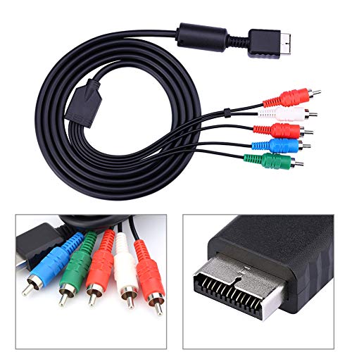 Cable AV Multi out Cable de Video/Audio de Alta definición por componentes para el Sistema de Juegos Sony Playstation PS2 PS3 conectador a HDTV o EDTV con Conectores codificados por Color