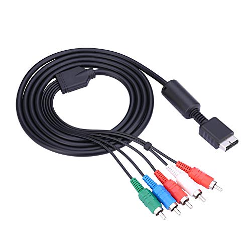 Cable AV Multi out Cable de Video/Audio de Alta definición por componentes para el Sistema de Juegos Sony Playstation PS2 PS3 conectador a HDTV o EDTV con Conectores codificados por Color