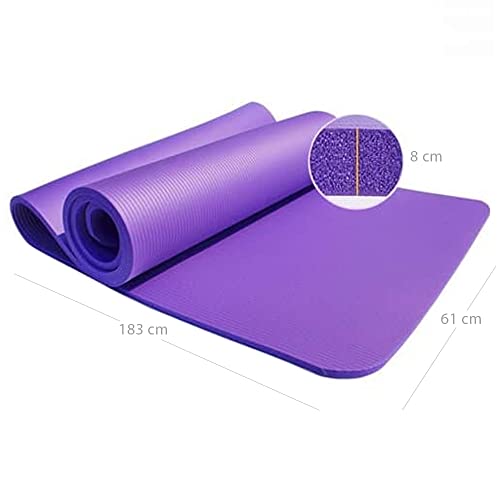 CABLEPELADO - Esterilla de yoga Antideslizante para entrenamientos - Alfombra - tapiz - colchoneta - Esterilla Pilates - foam - gimnasio - deporte - 61x183 cm - Rosa