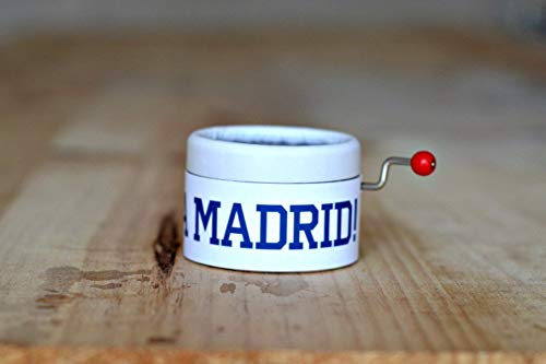 Caja de música ¡¡¡HALA MADRID!!! El regalo perfecto para los seguidores del Real Madrid. Suena su himno.