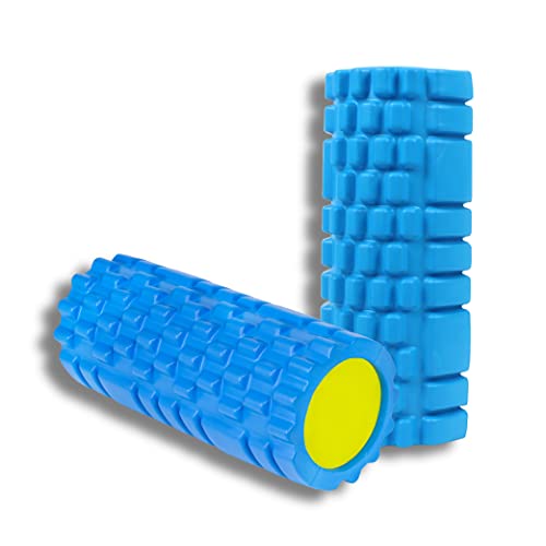 Calma Dragon, Foam Roller solid core, 89891, Rodillo de Masajes para Fitness, Yoga, Pilates, Masajes de Espalda, Masajeador Miofascial, Rodillo de Espuma, Mejora la Circulación sanguínea (Azul)