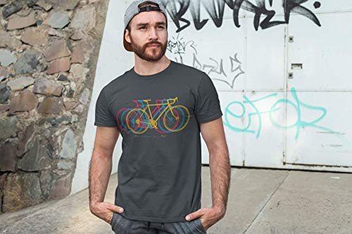 Camiseta de Bicileta: Fun Between Your Legs... MTB Mountain Bike T-Shirt Hombre-s y Mujer-es Regalo Ciclistas Bici BTT MTB BMX Regalos Deporte Ciclista - Retro Fixie Outdoor (L)