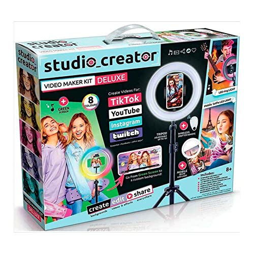 Canal Toys- Studio Creator De Luxe Kit de Estudio Influencer para Video, 8+ años, Color Verde (INF003)