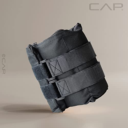 Cap Barbell HHA-CB020A1 - Par de Pesas Ajustables para Tobillo de 10 Libras, Color Negro