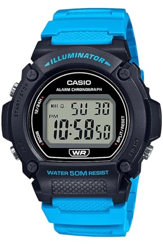 Casio Reloj Digital Juvenil W-219H-2A2VDF