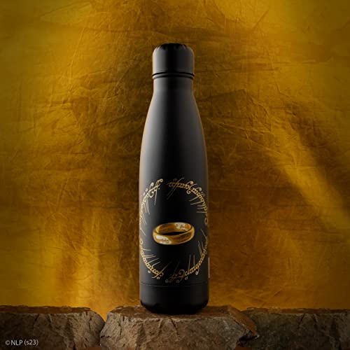 Cinereplicas El Señor de los Anillos - Un anillo Botella de agua de acero inoxidable de 500 ml - Licencia oficial