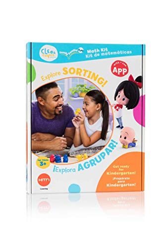 Cleo & Cuquin Family Fun! Sorting Math Kit and App: Spanish/English, Bilingual Education, Preschool Ages 3-5, Kindergarten Readiness, Learn Sorting ... Activities, Games, Drawing, Video and AR