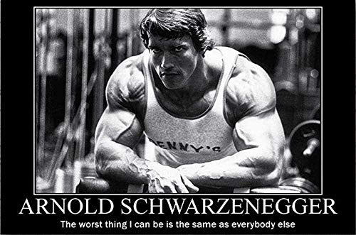 CloudShang Arnold Schwarzenegger Poster Culturismo Motivacional Cita Pared Arte Gimnasio Poster Deporte Cuadro Inspirador Gimnasio Pinturas Lienzo Inicio Gimnasio Decoracion D415439