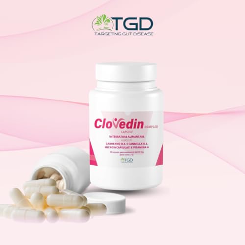 CLOVEDIN COMPLEX CAPSULE complemento femenino ideal para equilibrar la microbiota - Complementos alimenticios con Vitamina A 60 cápsulas - Suplemento para la recidiva de la candidiasis