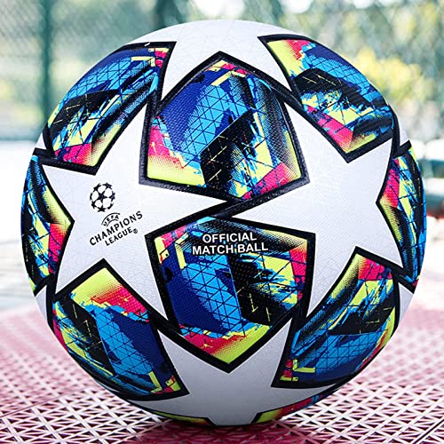 CNSTZX Balón de fútbol profesional para adultos, jóvenes y niños, balón deportivo de entrenamiento, balón recreativo para interior y exterior, balón de juego para niñas y niños pequeños (G)