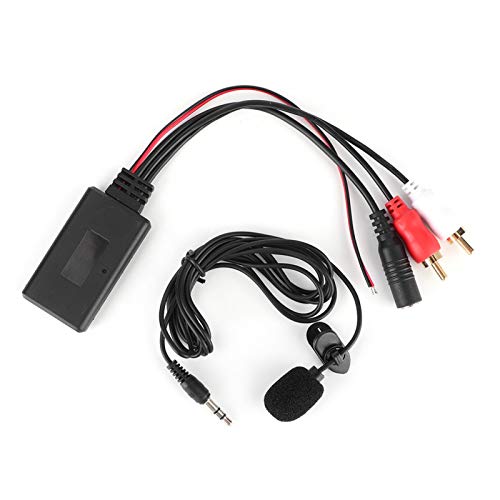 Coche AUX módulo Bluetooth, AUX módulo Bluetooth 2 adaptador de cable RCA con micrófono manos libres para Pioneer Alpine Sony