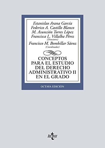 Conceptos para el estudio del Derecho administrativo II en el grado (Derecho - Biblioteca Universitaria de Editorial Tecnos)