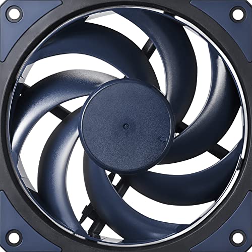 Cooler Master Mobius 120 Ventilador de Caja - Ring Blade Design (PWM), Rodamiento Dinámico de Bucle Ultraduradero (Máx. 63,1CFM, 2,69 mmH2O, 22,6 dBA), Marco Biselado Enfocado al Flujo de Aire - Negro