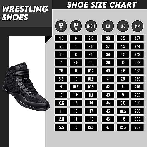 CORE Wrestling Boots for Men, Women and Children, Non-Slip Wrestling Shoes, for Combat Sports, Wrestling Shoes, Crossfit and Weightlifting