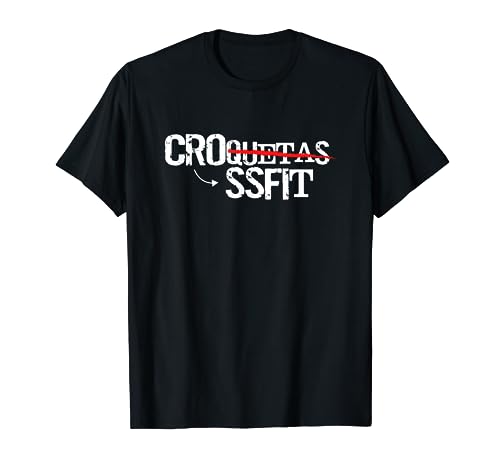 CRO -QUETA/-SSFIT? Regalo Gym Divertido, Crossfit Deporte Camiseta