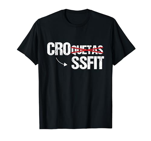 Crossfit Croquetas Regalo Gym Workout Divertido Crossfit Camiseta