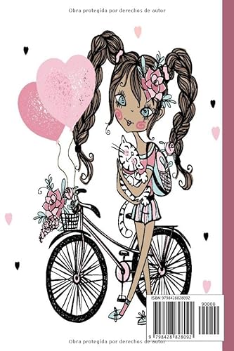 Cuaderno de ciclismo: Cuaderno de ciclismo, cuaderno de papel rayado para la escuela, estudiantes, regalo para niños, niñas, adolescentes, cuaderno de ciclismo, amante del ciclismo
