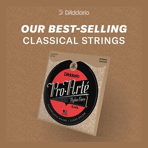 D'Addario EJ45TT ProArte DynaCore Titanium Trebles Normal Tension Classical Guitar Strings