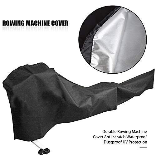 DASNTERED Rowing Nachine Cover - Cubierta duradera para máquina de remo antiarañazos, resistente al agua, a prueba de polvo, protección UV