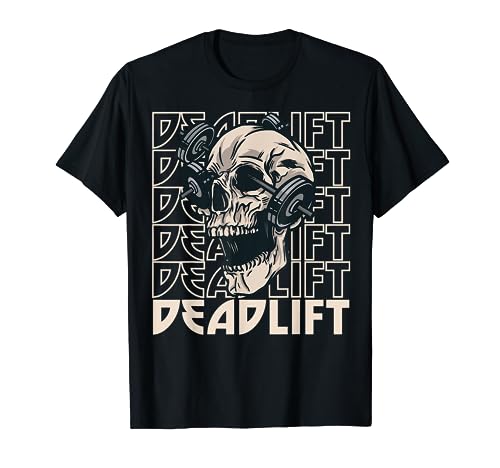 Deadlift Calavera Powerlifting Bodybuilding Camiseta
