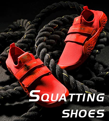Deadlift Shoes Cross-Trainer|Zapato Descalzo y Minimalista|Zapatos de Fitness Negro 44 EU