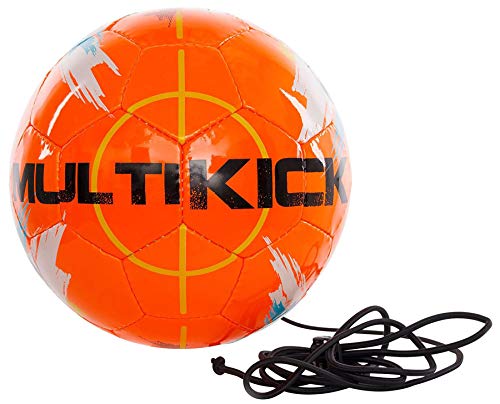 Derbystar Multikick Pro Mini 4221000790 - Balón de fútbol, Color Naranja y Amarillo, 15 cm