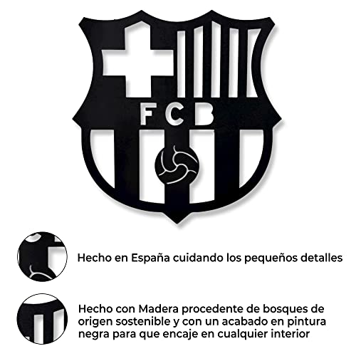 DIGIDU | Cuadro Escudo FC Barcelona, Barça Pared, Decoración Habitación, Salón Moderno, Regalo Originales Futbol, Entrenador