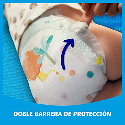 Dodot Pañales Bebé-Seco Talla 6 (+13 kg), 132 Pañales con Protección Antifugas, Pack Mensual