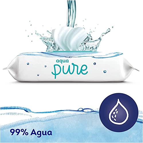 Dodot Toallitas Aqua Pure para Bebé, 99% Agua, 1.296 Toallitas Bebé, 27 Paquetes (27x48)