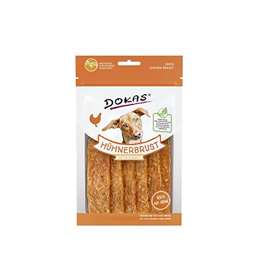 Dokas Dog - Pechuga de pollo seca para perros (12 x 70 g)