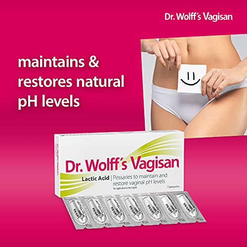 Dr. Wolff`s Vagisan Ácido láctico que ayuda a prevenir las infecciones vaginales. Salud vaginal diaria e higiene íntima. También durante el embarazo y la lactancia. 2 x 7 unidades