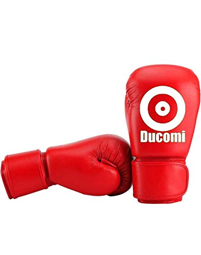 Ducomi Rocky Saco de Boxeo para Colgar en el Techo, Kit de Boxeo, Kick Boxing, Fitboxe Saco Vacío, Guantes, Banda de Mano, Muñeca, Kit de Montaje, Entrenamiento en Casa, Gimnasio, Muay Thai (120 cm)