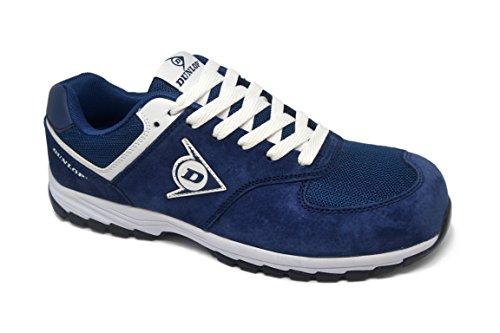Dunlop DL0201026-40 Zapato, Piel de Ante y Mesh, Marino, 40