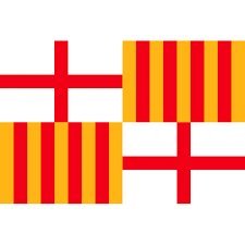 Durabol Grand Bandera de Ciudad de Barcelona 150 * 90 cm Satén