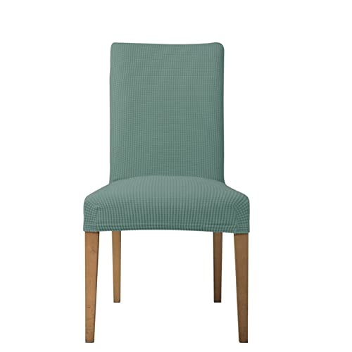 EBETA Jacquard Fundas para sillas Pack de 6 Fundas sillas Comedor Fundas elásticas Cubiertas para sillas,bielástico Extraíble Funda (Pasta de Frijol Verde, 6 Piezas)