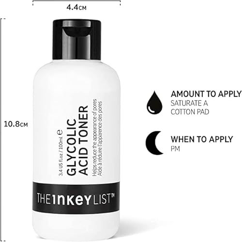 El 10% Glycolic Acid Toner de The INKEY List ayuda a reducir la aparición de poros, 100 ml
