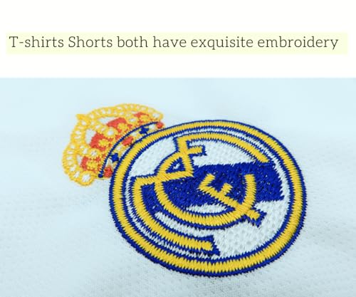 ENIXWH Camisetas Personalizadas de fútbol Infantil 23-24 Madrid Modric Kits Conjuntos de Camisetas Personalizadas para niños y Adultos Pantalones Largos