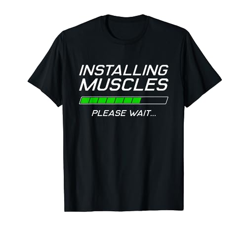 Entrenamiento de gimnasio divertido Instalación de músculos Camiseta