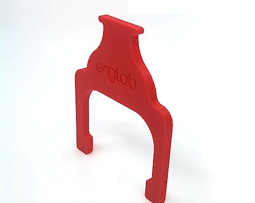Ergtab - Soporte para lubricar la cadena compatible con máquinas de remo Concept2 (rojo)